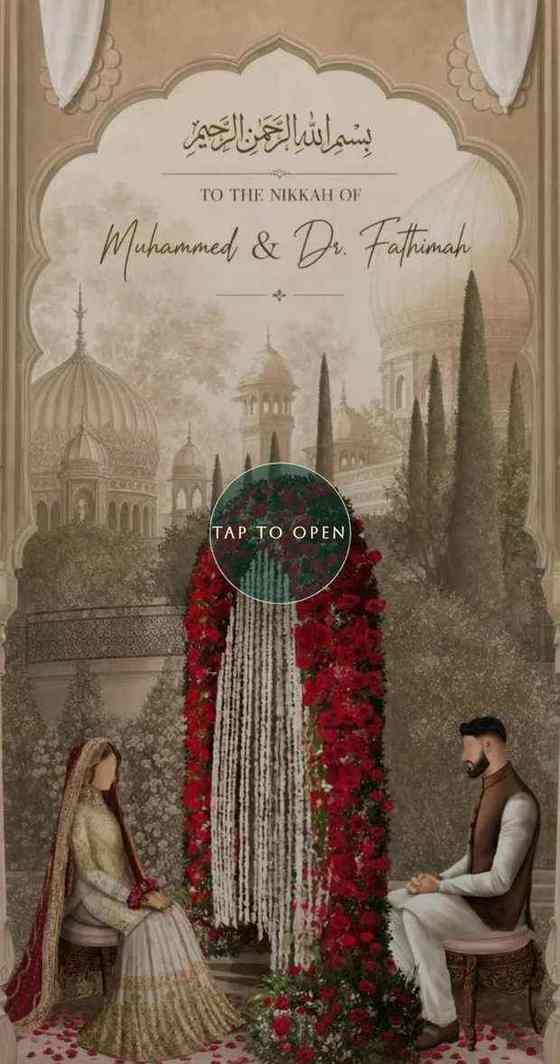 Qubool nikah invitation invitation website template